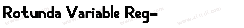 Rotunda Variable Reg字体转换 Rotunda Variable Reg字体转换